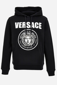 Sweatshirt In Non-Brushed Sweatshirt Fabric + Medusa Rock Print