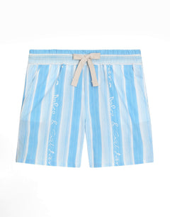 POPLIN SHORTS WITH STRIPED PRINT