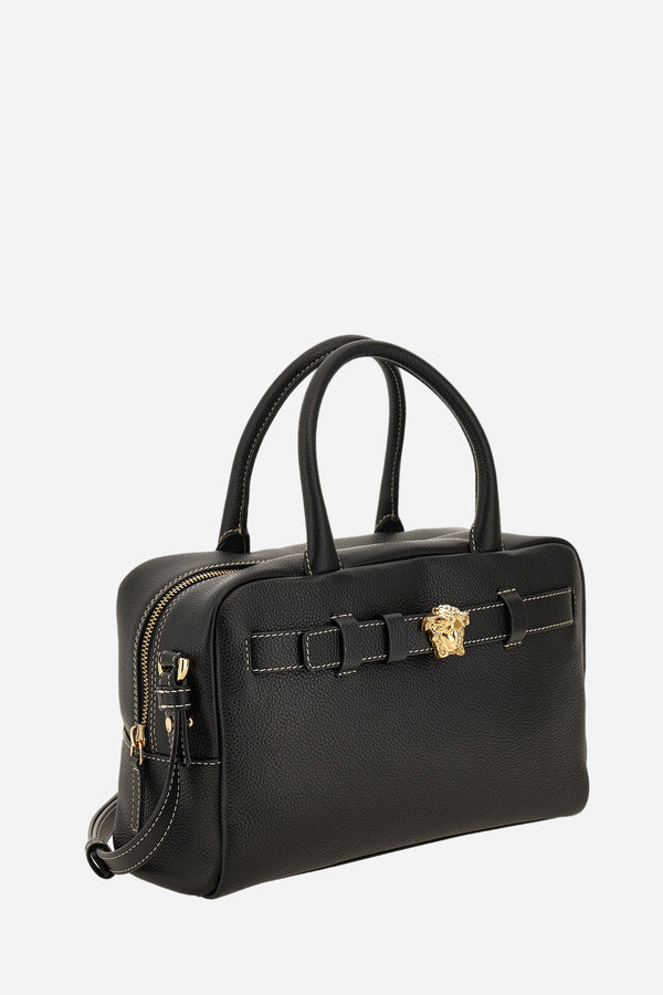 La Medusa Bowling Bag In Grainy Calf Leather