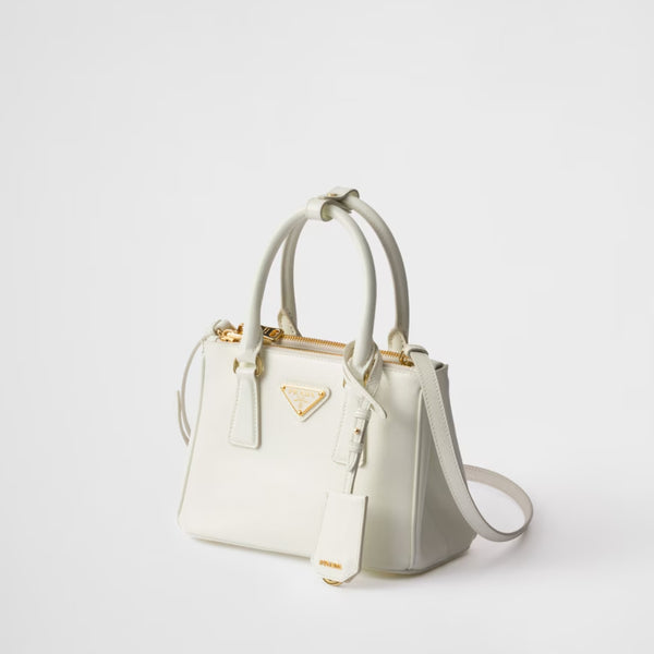 Galleria Mini Saffiano Vernice White