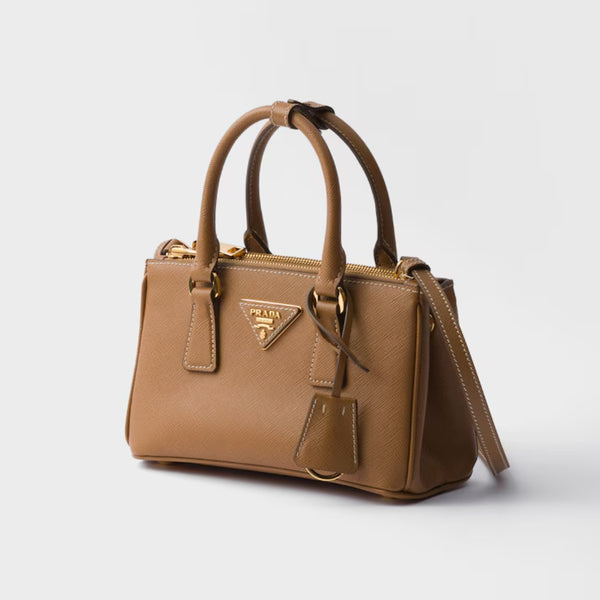 Galleria Mini Saffiano Caramel