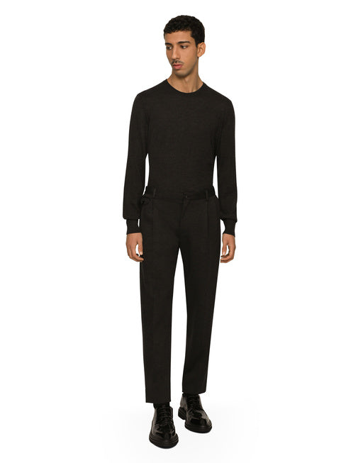 STRETCH JERSEY SKINNY FIT PANTS