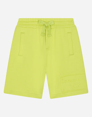 JOGGING SHORTS WITH EMBOSSED LOGO