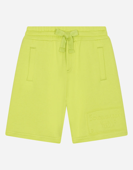 JOGGING SHORTS WITH EMBOSSED LOGO