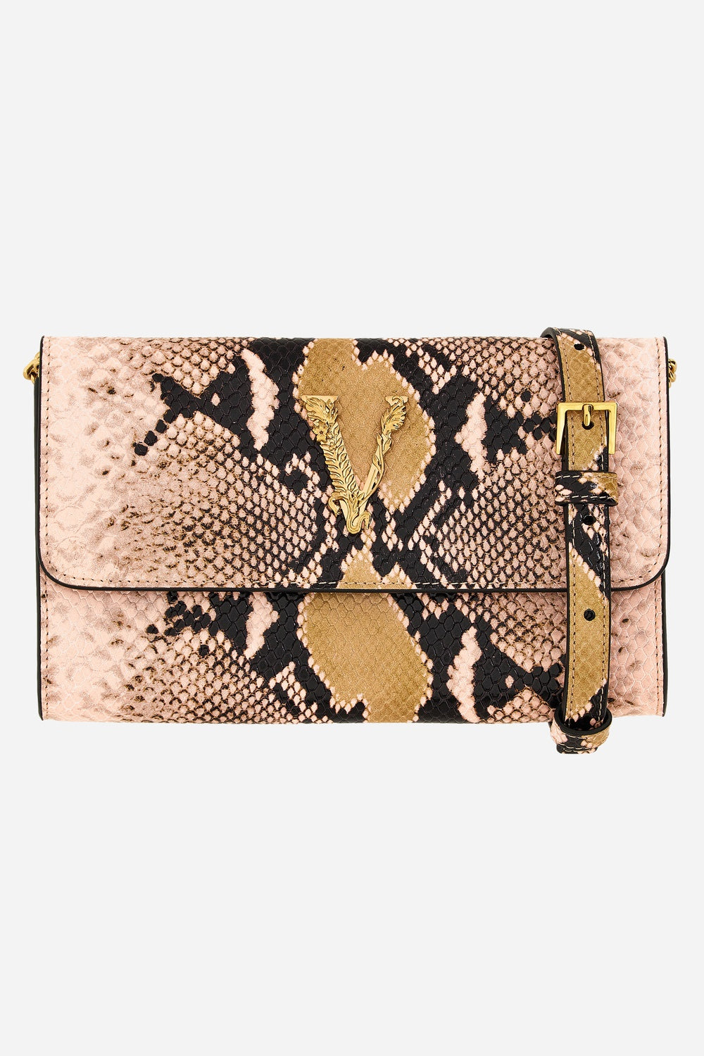 Virtus Wallet On Chain In Printed Python Calf Leather