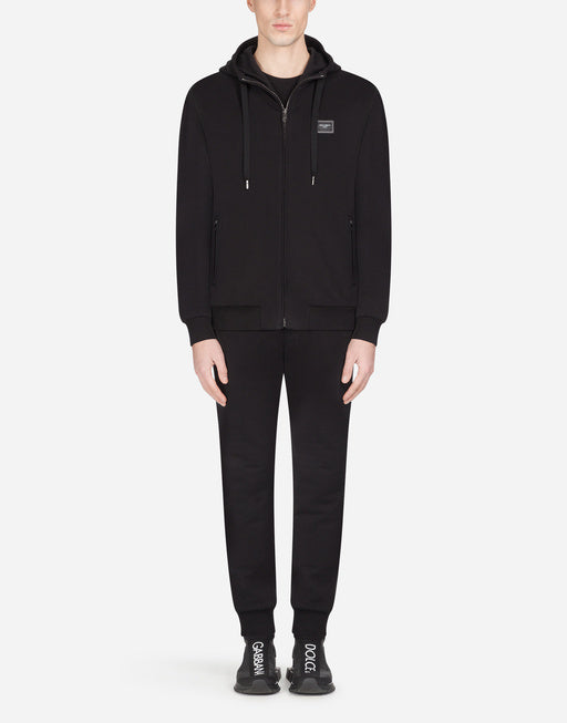 JERSEY JOGGING PANTS WITH BRANDED TAG