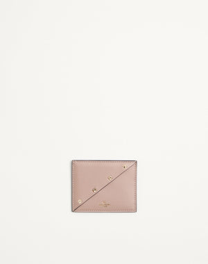 PORTACARTE VALENTINO GARAVANI ROCKSTUD WISPY IN VITELLO