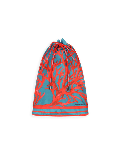 MID-LENGTH SWIM TRUNKS WITH CORAL PRINT
