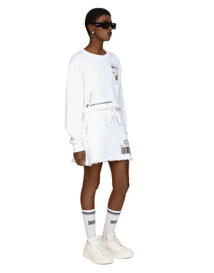 LONG-SLEEVED ROUND-NECK SWEATSHIRT IN COTTON JERSEY DGVIB3
