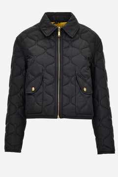 Blouson In Nylon Fabric With Lining Baroque Palm Allover Print Reversible
