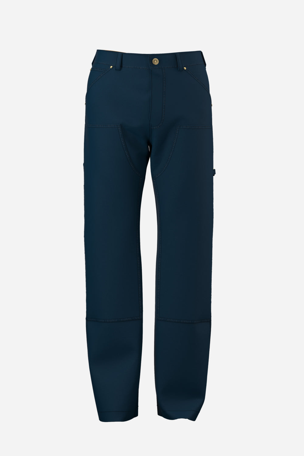 Pant Denim In Solid Canvas Fabric Tie-Dyed
