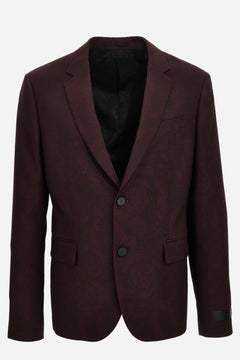Formal Jacket In Barocco Jacquard Wool Fabric