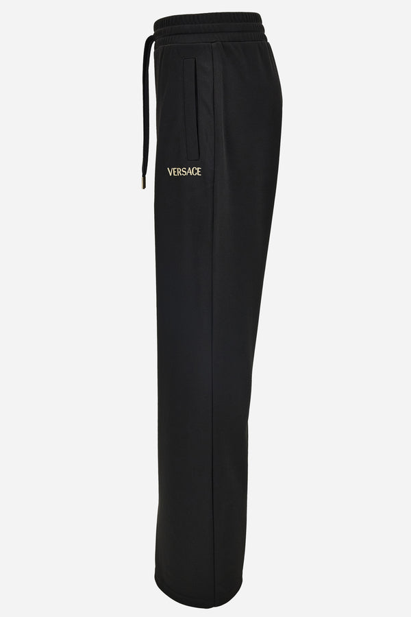 Sweatpant In Technical Jersey With Medusa Embroidery
