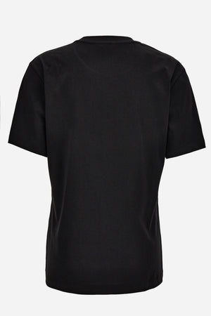 T-Shirt In Cotton Jersey Fabric With Medusa Hotfix Embroidery