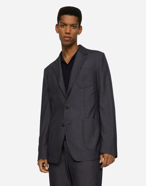 VIRGIN WOOL PORTOFINO-FIT JACKET