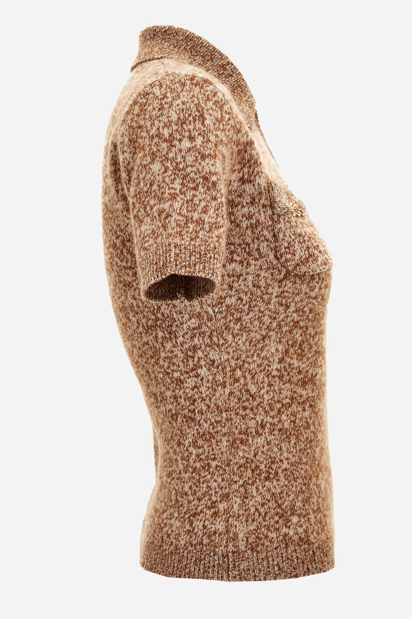 Knit Sweater In Mouline' Wool Cashmere Icons