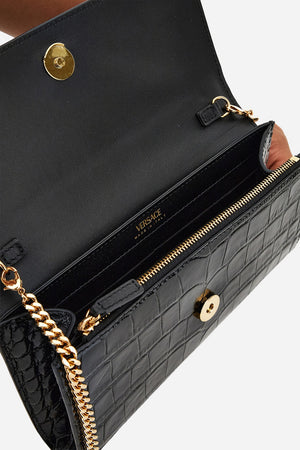 Virtus Wallet On Chain In Vitello Embossed Coccodrillo