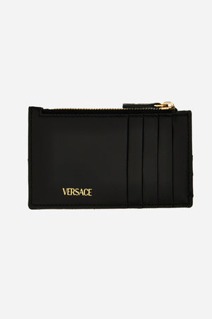 Medusa 95 Card Case In Quilted Lamb Leather