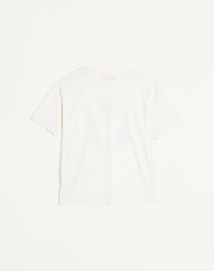 T-Shirt In Cotone Con Stampa Chez Valentino