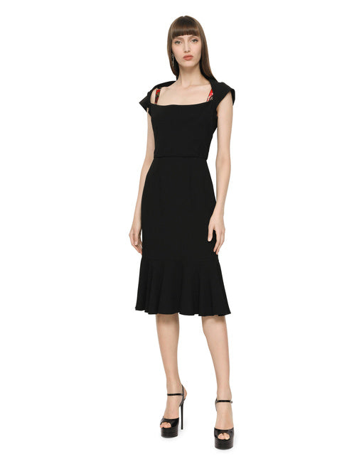 CADY FABRIC MINI DRESS