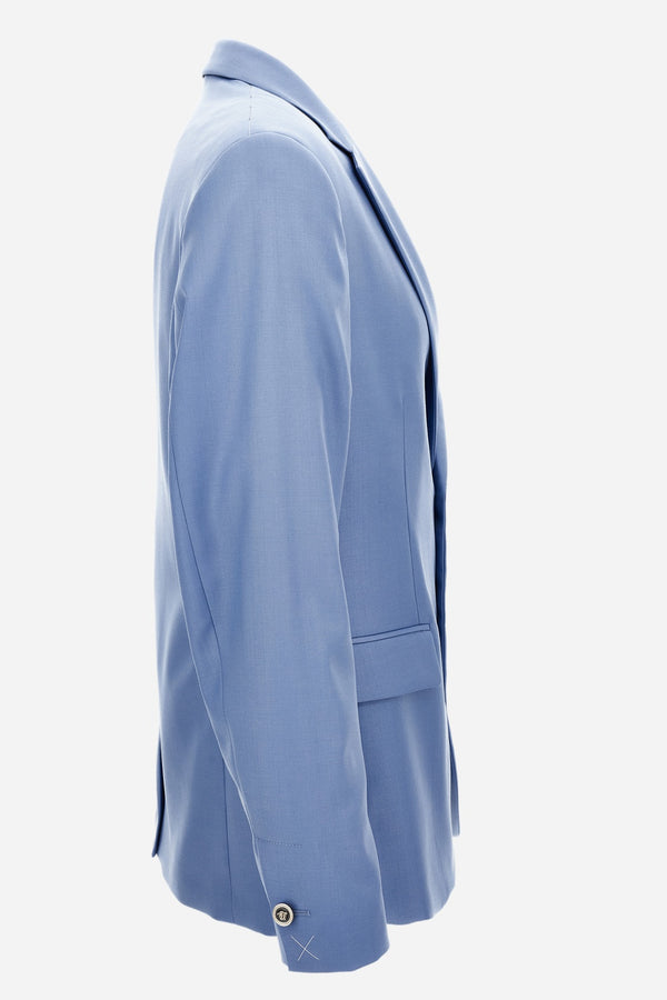 Formal Jacket In Wool Plain Weave Tailoring Fabric