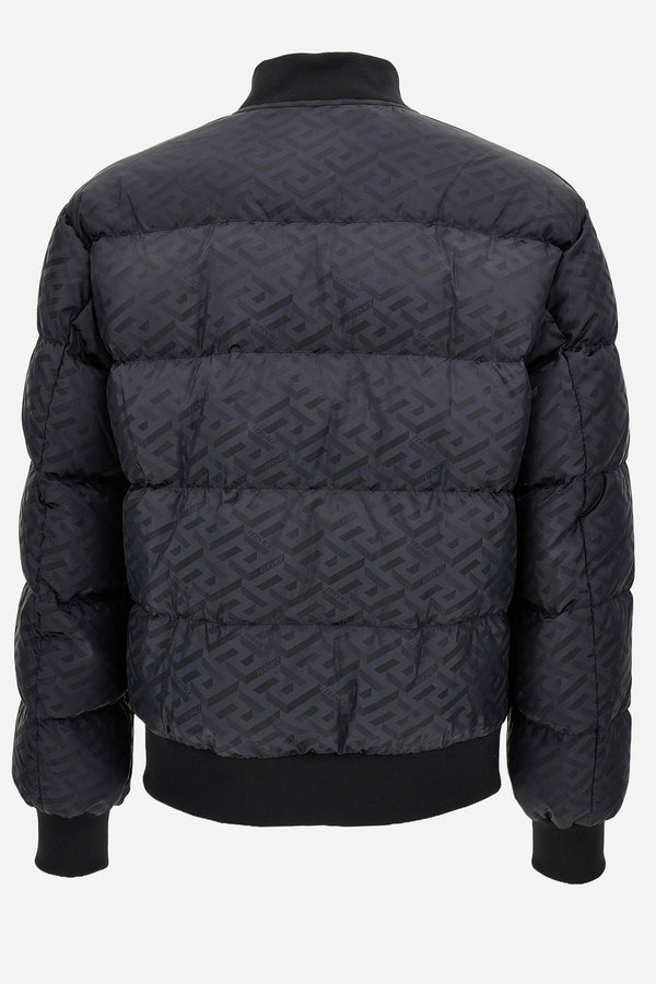 Down Jacket/Vest In Light Jacquard Monogram Technical Fabric
