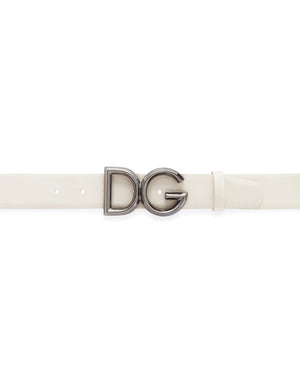 COWHIDE BELT WITH DG LOGO