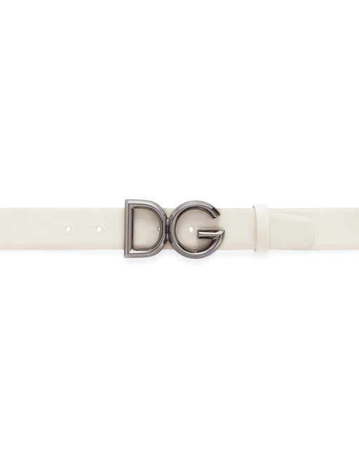 COWHIDE BELT WITH DG LOGO