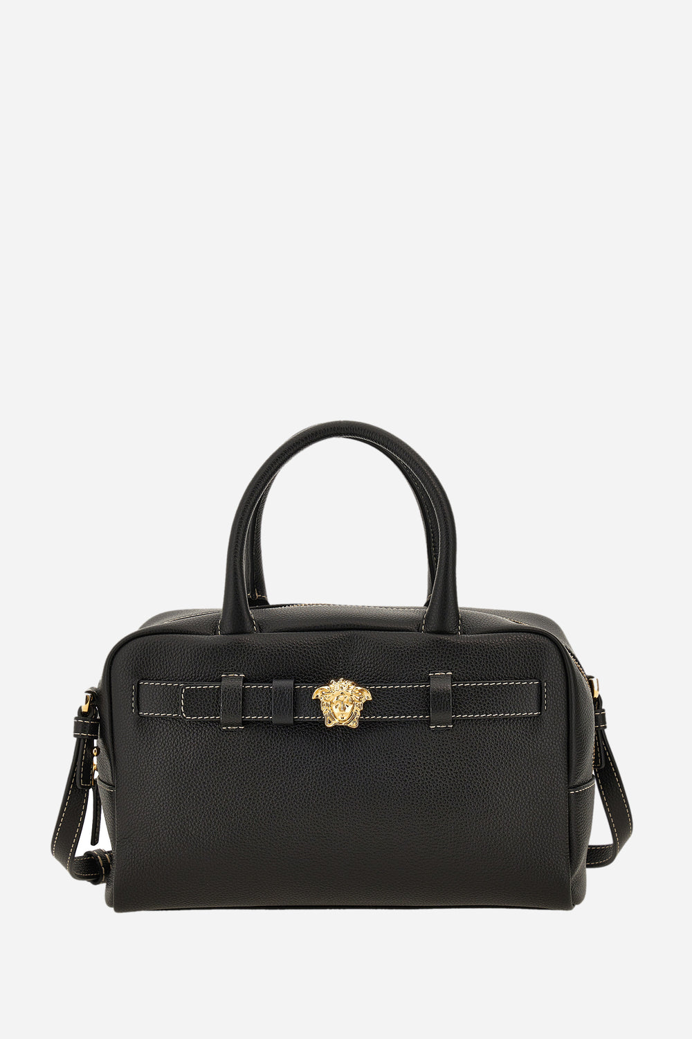 La Medusa Bowling Bag In Grainy Calf Leather