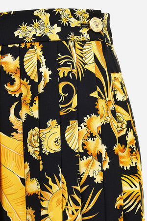 Skirt In Twill Poly Baroque Palm Allover Print