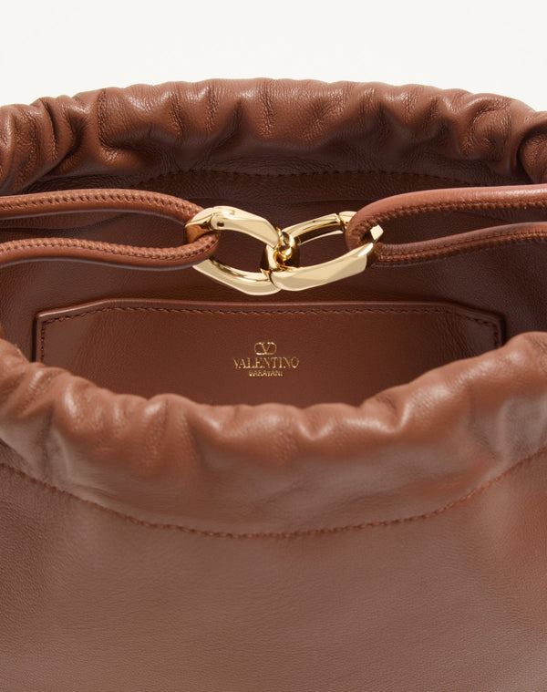 Mini Borsa A Sacchetto Vlogo Pouf In Nappa
