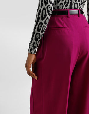 WOOL TWILL PALAZZO PANTS