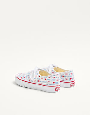 Sneaker Low-Top Valentino Garavani And Vans In Tessuto Con Stampa Valentino Vans Love