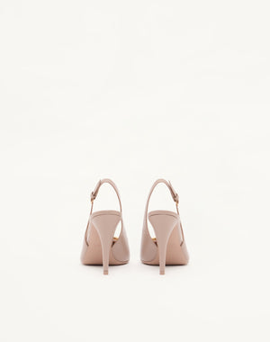 DÉCOLLETÉ SLINGBACK VLOGO THE BOLD EDITION IN VITELLO 100MM
