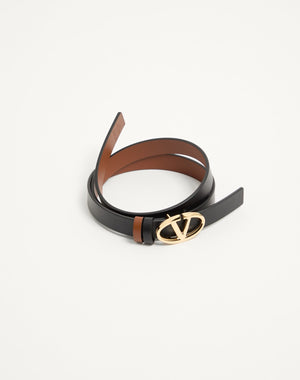 Cintura Reversibile Vlogo The Bold Edition In Vitello 20 Mm