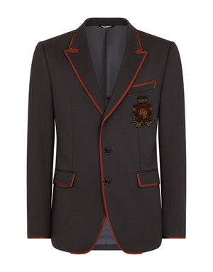 DECONSTRUCTED JERSEY JACKET WITH PATCH