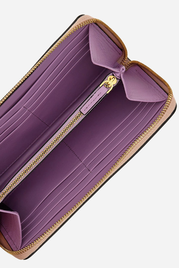 La Medusa Long Wallet In Calf Leather
