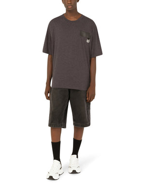 COTTON T-SHIRT WITH DG PATCH