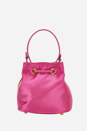 La Medusa Bucket In Satin-Lamb Leather