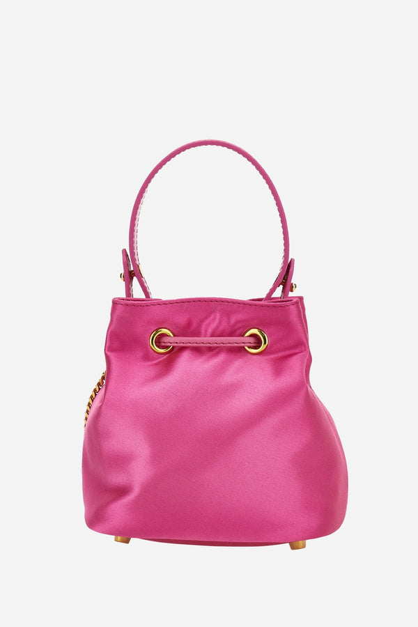 La Medusa Bucket In Satin-Lamb Leather