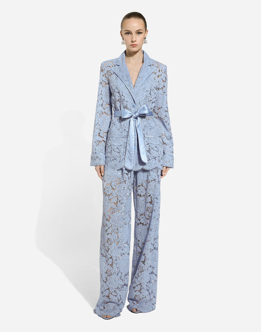 VANITY SHIRT IN FLORAL CORDONETTO LACE