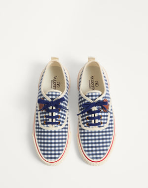 Sneaker Nojoke In Tessuto Canvas Stampa Vichy