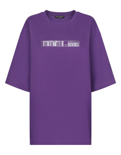SHORT-SLEEVED T-SHIRT IN COTTON JERSEY WITH DGVIB3 PRINT