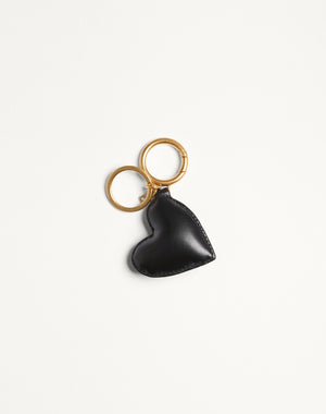 Charm Per Borse Con Portachiavi Vg Coeur De Chat In Nappa, Perline E Cristalli