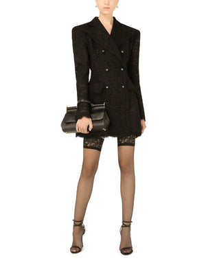 DOUBLE-BREASTED CORDONETTO LACE JACKET