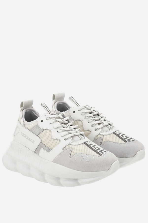 Chain Reaction Sneaker In Suede-Laether-Fabric