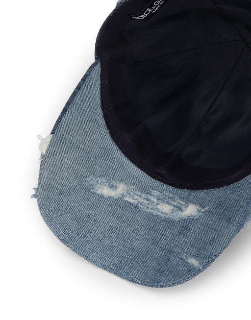DENIM PATCHWORK BASEBALL CAP