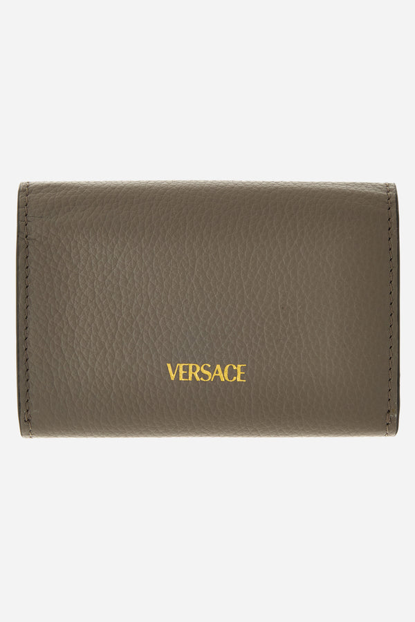 La Medusa Businnes Card Holder In Grainy Calf Leather
