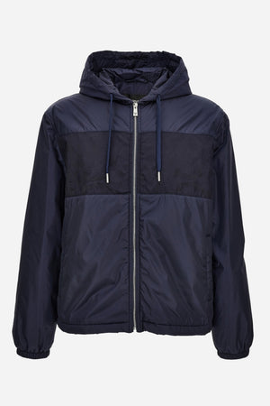 Blouson In Nylon Taffeta Wr Fabric-Responsible Techno Jacquard Baroque Insert