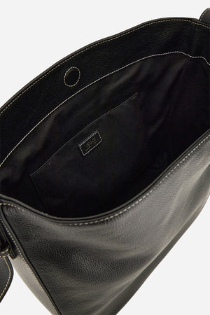 La Medusa Hobo In Grainy Calf Leather